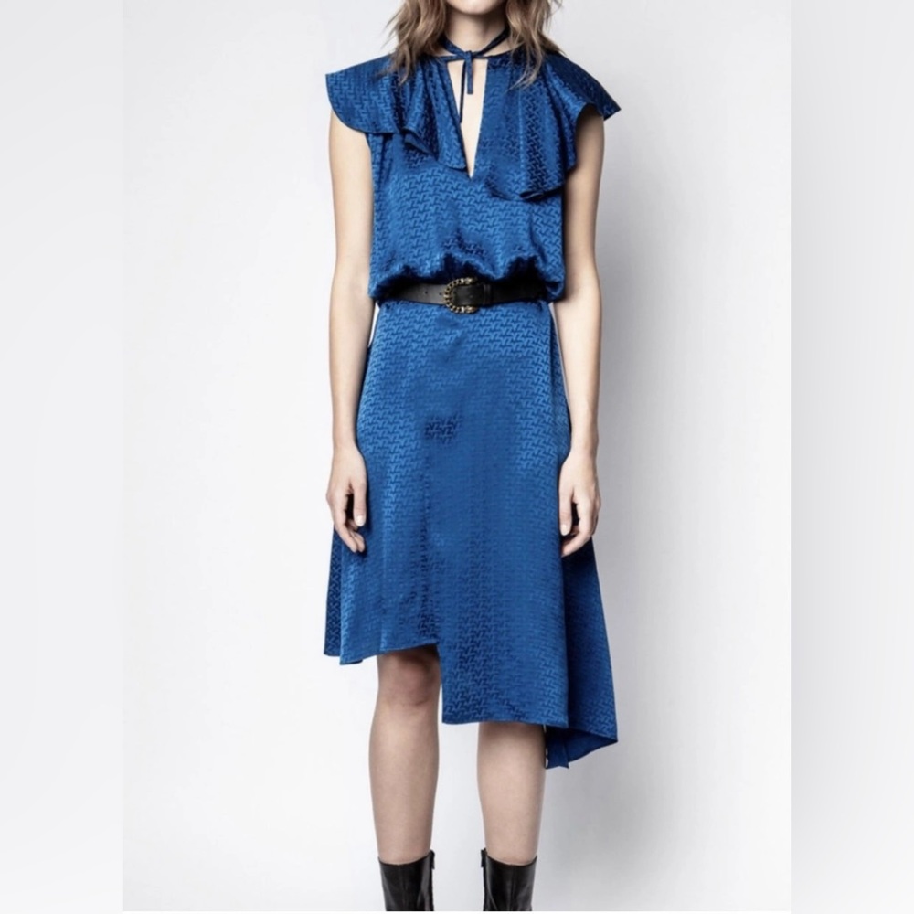 NWT Zadig & Voltaire Racky Jac Silk Midi Dress